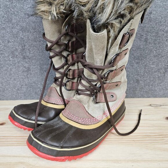 Sorel Womens Black Tan Joan Of Arctic NL1540-254 Waterproof Winter Boot US 7 - Picture 5 of 14